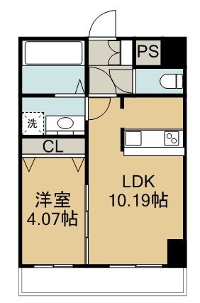 フェリシダ東仙台 505号室 間取り