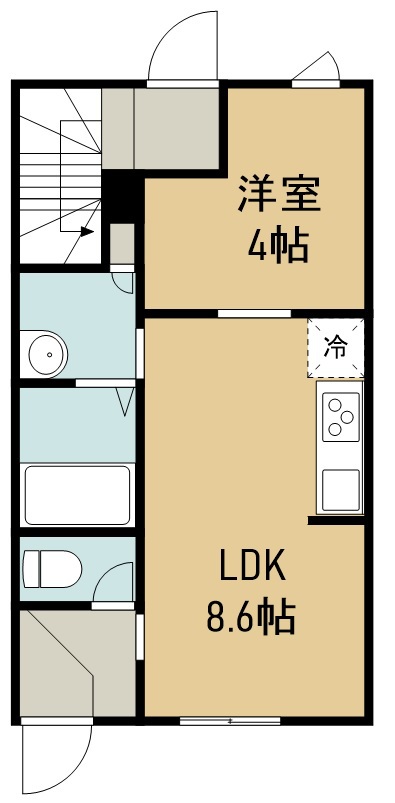 エニーレ新田東 間取り図