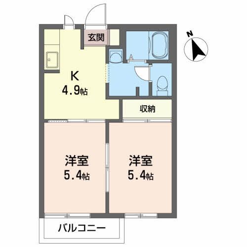 コートラックス　Ａ 間取り