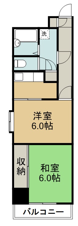 グランドール大和町 間取り図