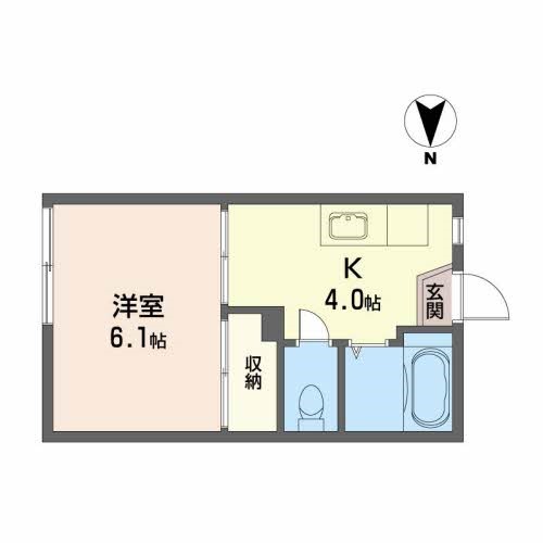 コーポラスまつおか 105号室 間取り