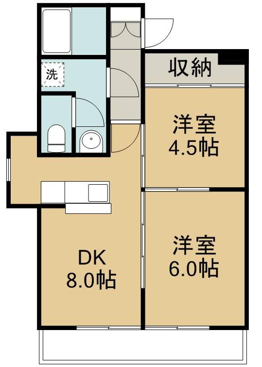 宮千代レジデンス 403号室 間取り