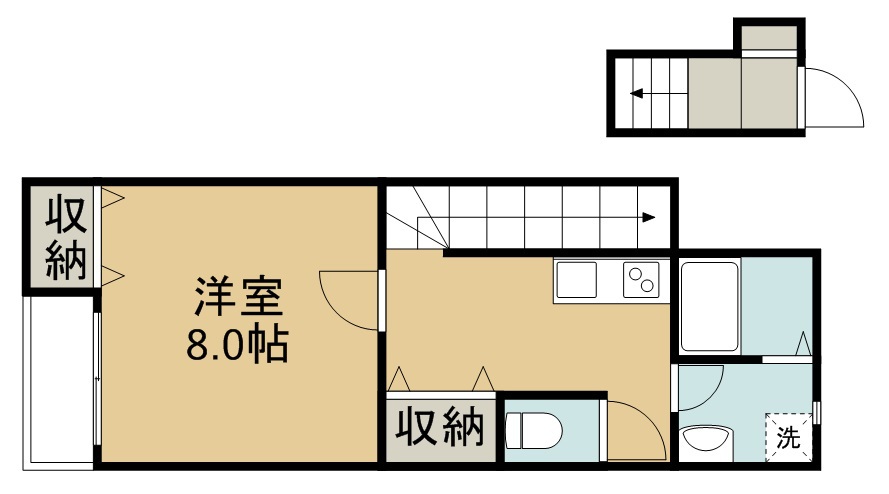 ＣＡＳＡ白鳥 203号室 間取り