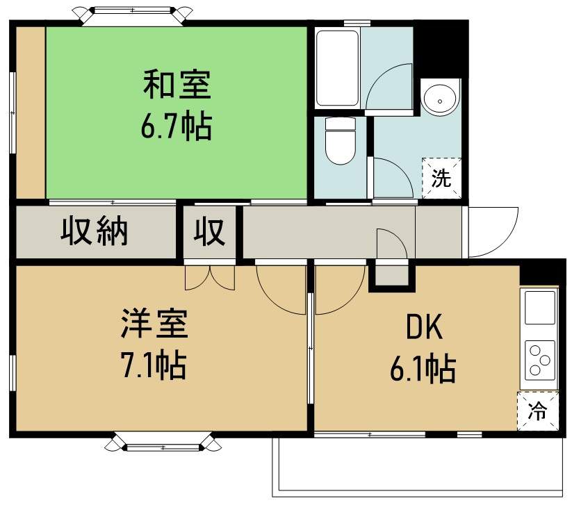 ＳＤハイツ古城Ｂ棟 302号室 間取り