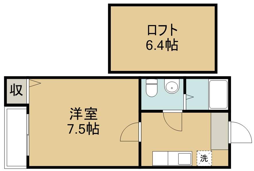 エーデルワイスⅣ 203号室 間取り