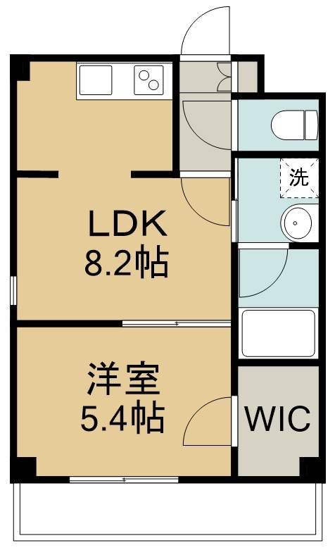 しゃとれ福室 301号室 間取り