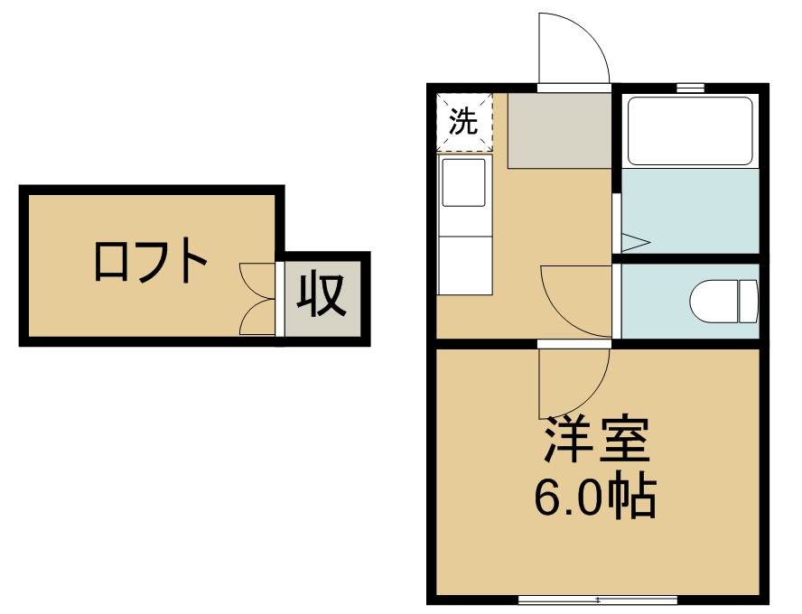 アルム宮千代 102号室 間取り