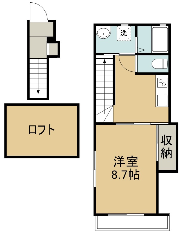 イルサンルイⅡ 間取り図