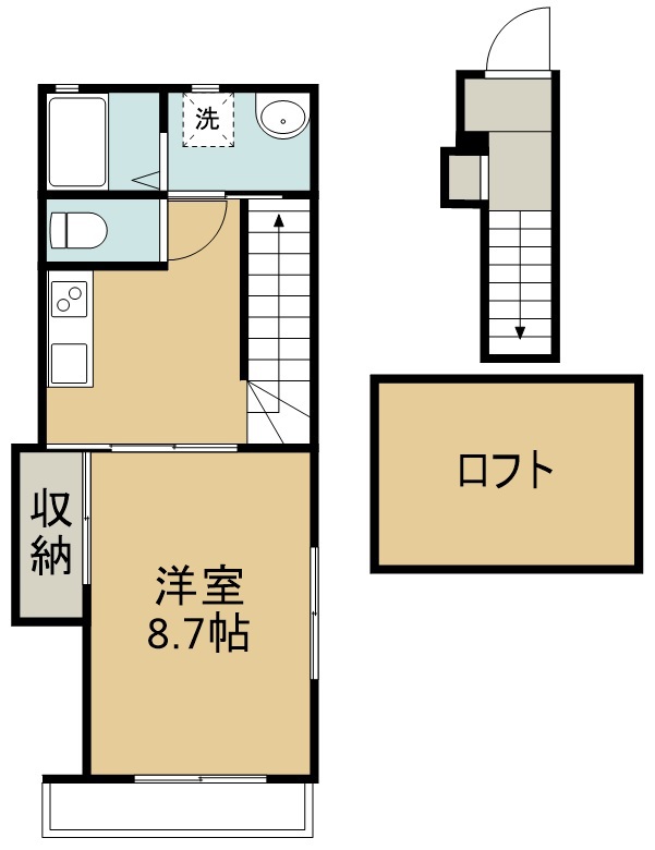 イルサンルイⅡ 間取り図