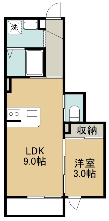 ａｎｙｒｅ高砂駅東Ⅱ 301号室 間取り