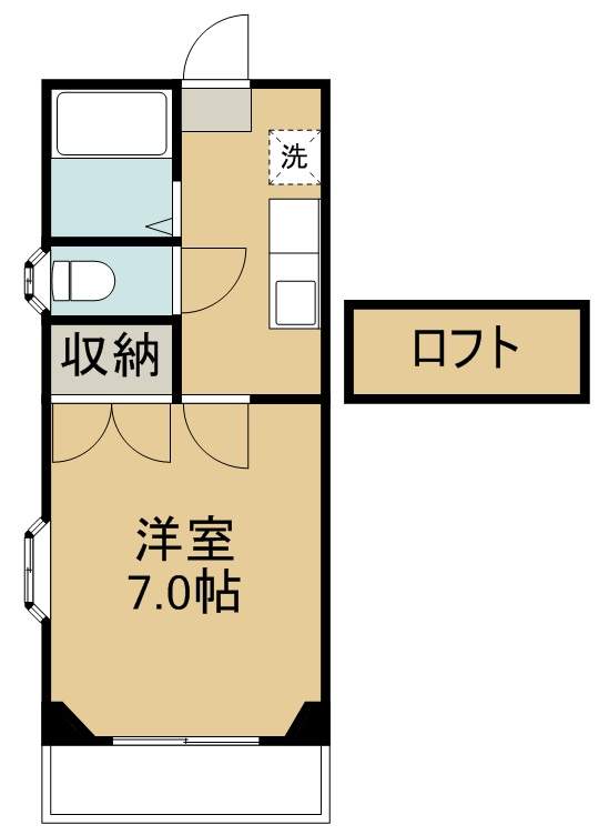 ホワイトキャッスル中倉５番館 間取り図