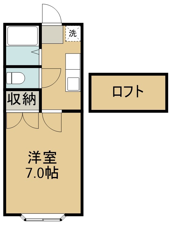 ホワイトキャッスル３９番館 202号室 間取り