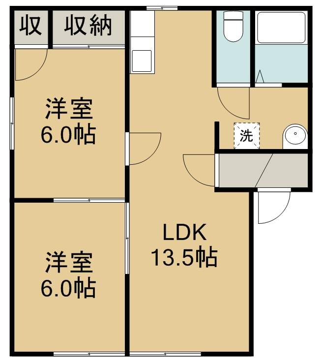 ガーデンビレッジＡ棟 間取り図