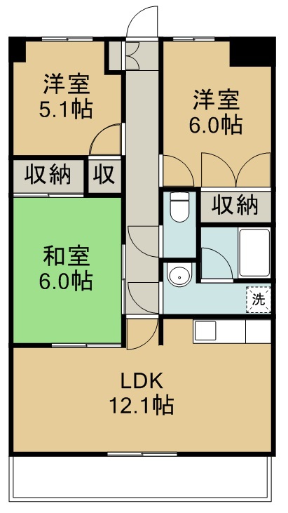 アクイール保春院 間取り図