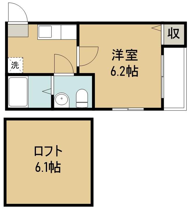 ＥＡＳＥ　ａｔ　東仙台 間取り図