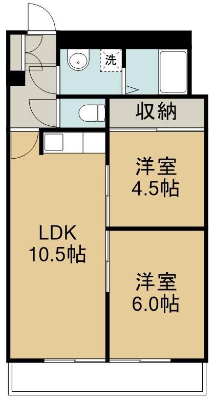 リエス榴ヶ岡 603号室 間取り