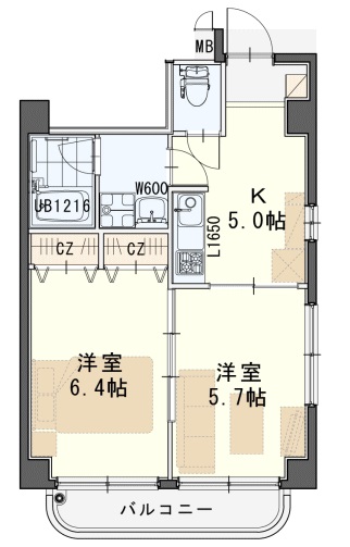 フィオーレ壱番館 302号室 間取り