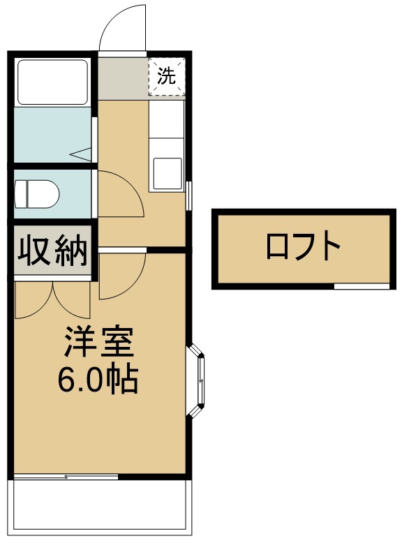 コートハウスⅡ D号室 間取り