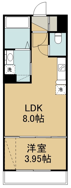 ドレスローザ 104号室 間取り