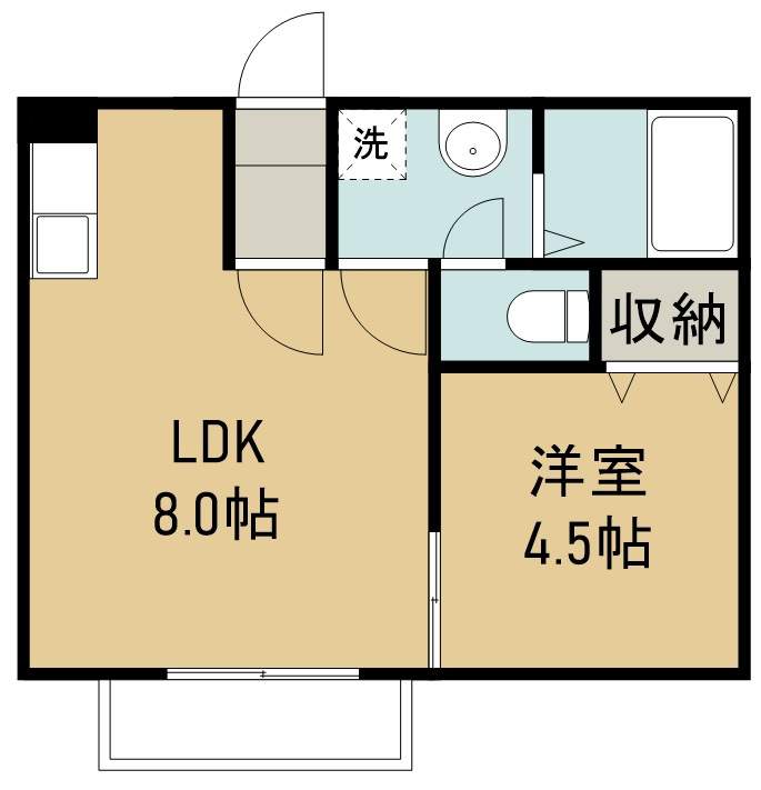 クレアフォーチュン連坊駅前 間取り図