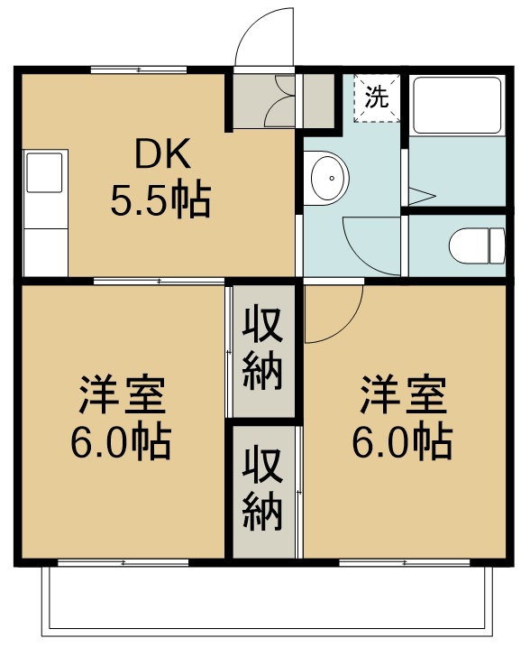 エステートピアＫ 間取り図