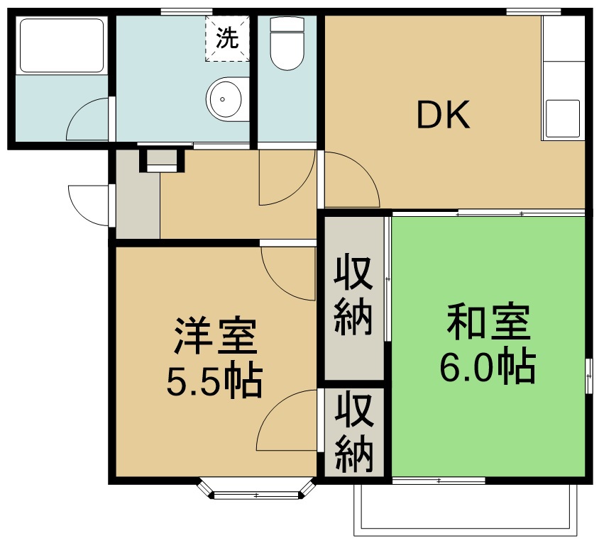 エクセレント栄Ａ 間取り図