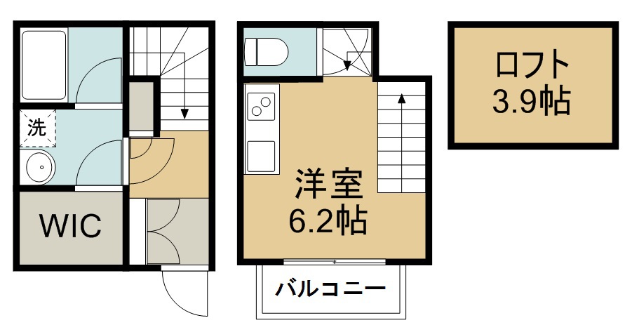 ソレイユ 間取り図