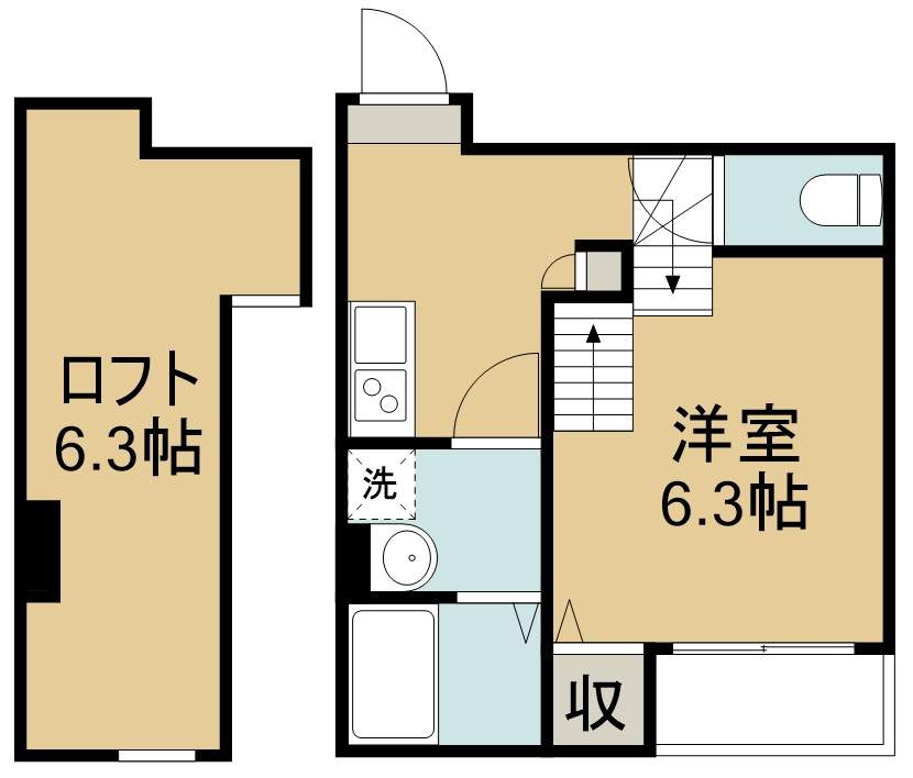 ラフェリオ東仙台 間取り図