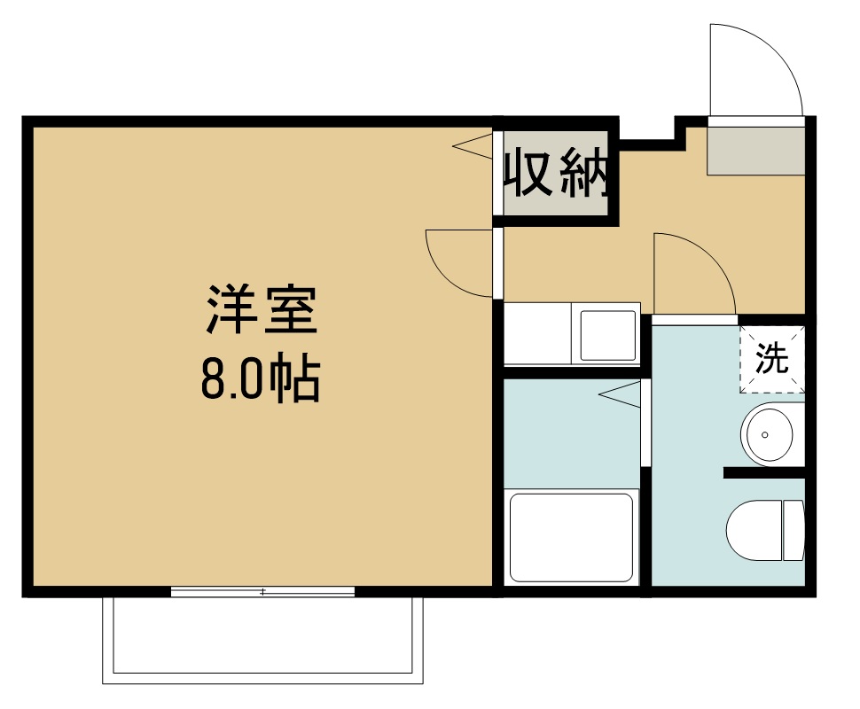 クレアフォーチュン連坊駅前 302号室 間取り