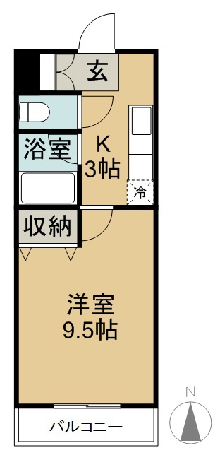 ハバードリーム３番館 303号室 間取り