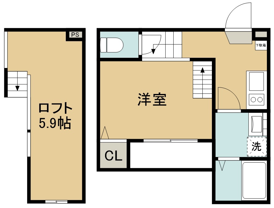 ソワール８０１ 間取り図