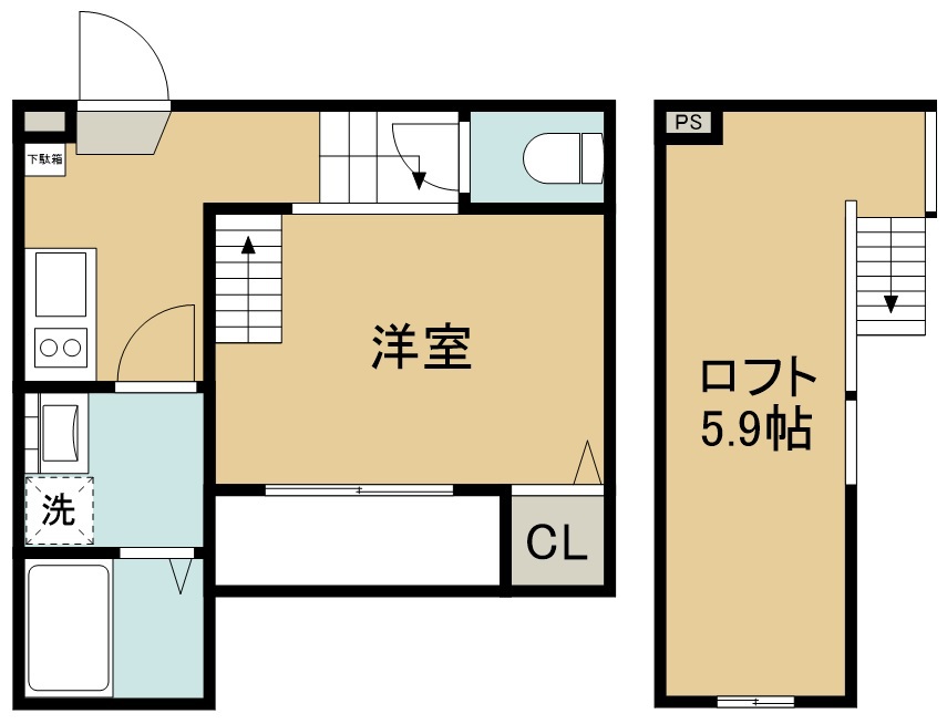 ソワール８０１ 間取り図