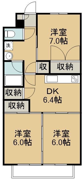 ラポールⅢ 間取り図