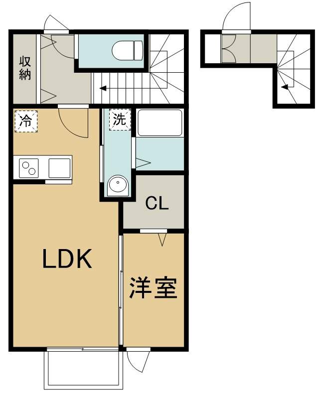 シャンテ二軒茶屋 205号室 間取り