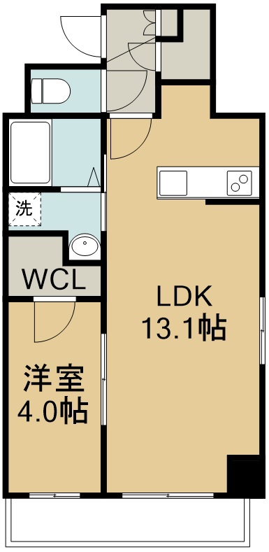 リーフ宮城野 間取り図