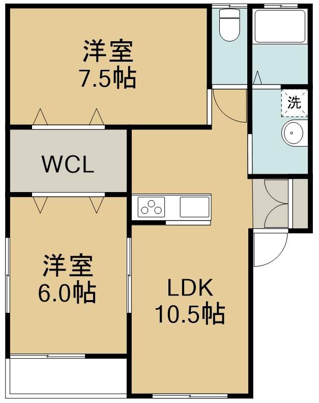 メイプルＦ 間取り図