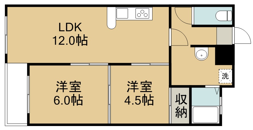 アーバンハイツ河原町 間取り図