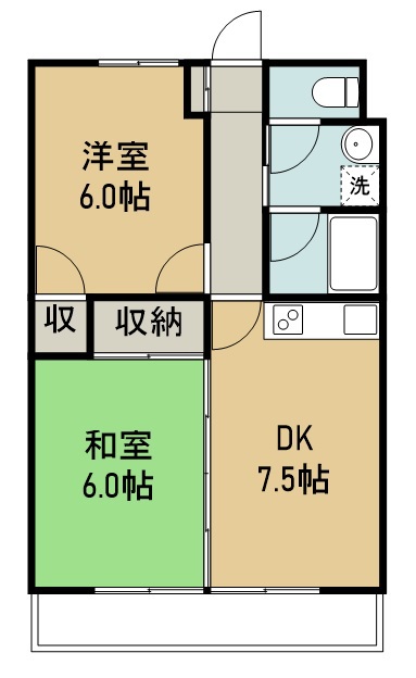 ハイネス遠見塚 303号室 間取り