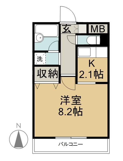 ＨＥＲ’Ｓ銀杏町 301号室 間取り