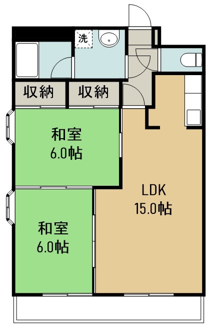 レーベンコートＡ棟 間取り図