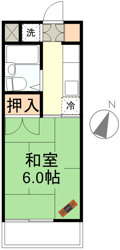 ハイツシバタ 205号室 間取り