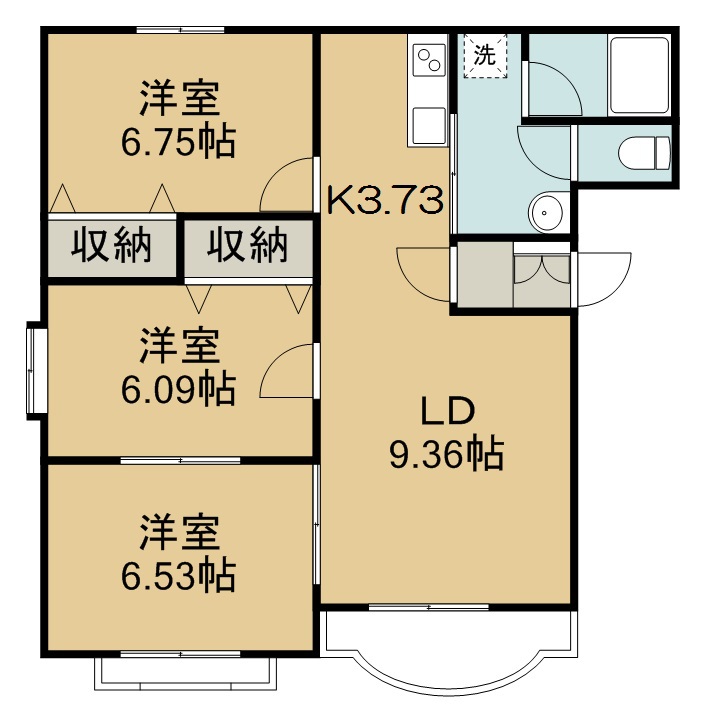 リバティ４ 間取り図