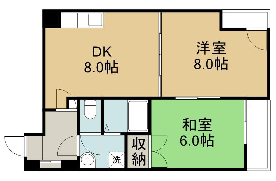 銀杏町レジデンス 304号室 間取り