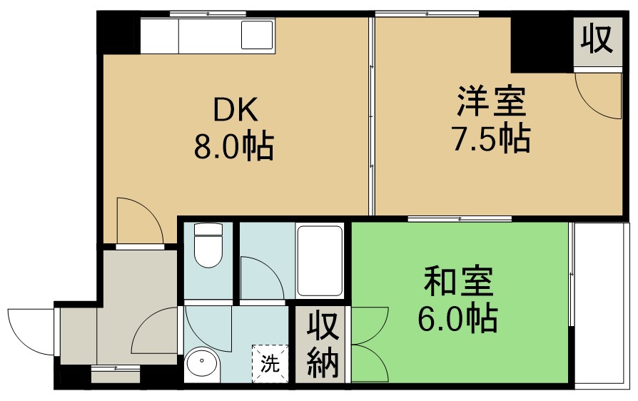 銀杏町レジデンス 304号室 間取り
