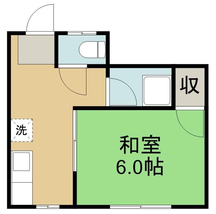 若林ハイツ 103号室 間取り