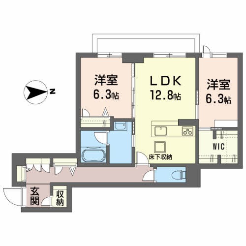 グリスィーヌ 間取り図