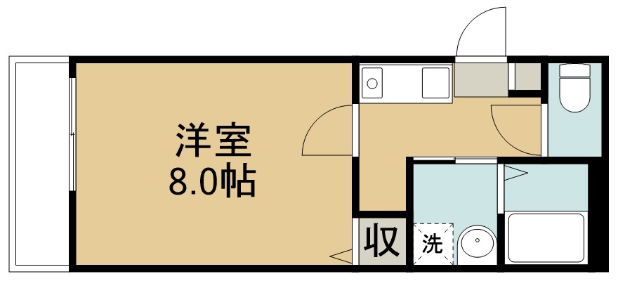 ステラ薬師堂 101号室 間取り