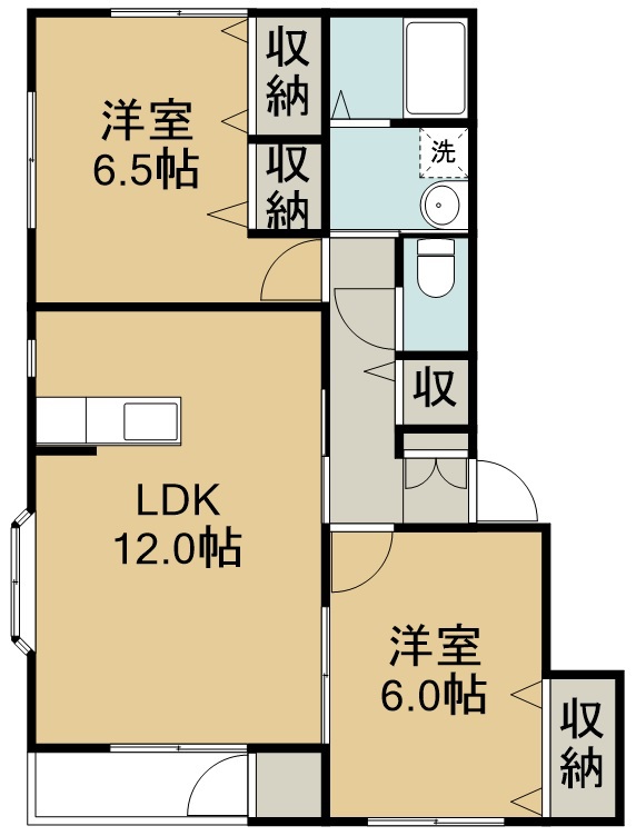 コンフィデンスさくらⅠ 間取り図