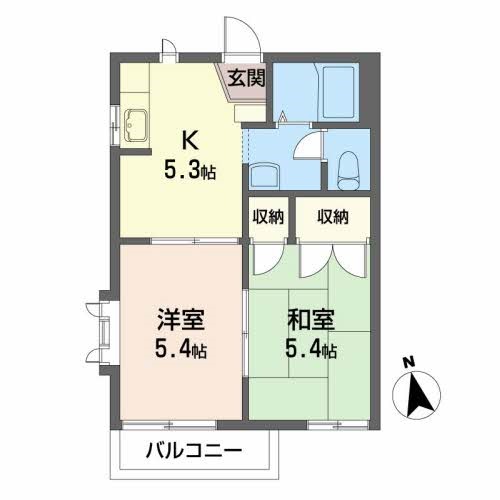 フラッツケイワ 間取り図