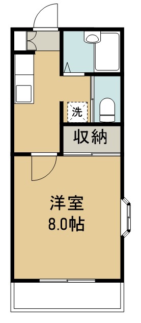 スタンドバレー 201号室 間取り